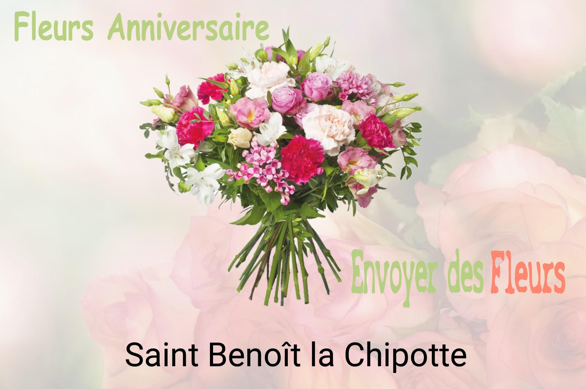 Bouquet de fleurs d’anniversaire livré à Saint-Benoît-la-Chipotte