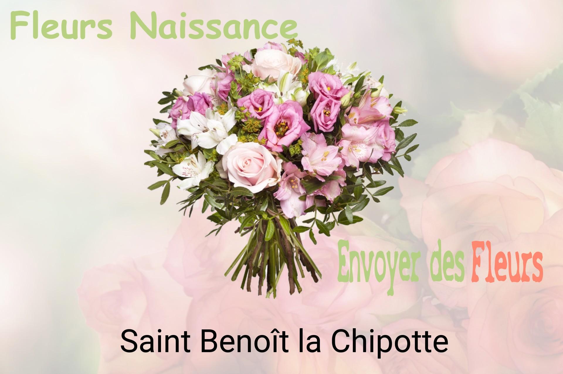 Bouquet de fleurs de naissance livré à Saint-Benoît-la-Chipotte